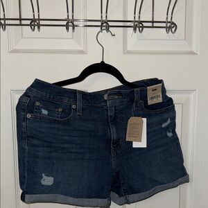 Levi's Dark Blue Jean Shorts